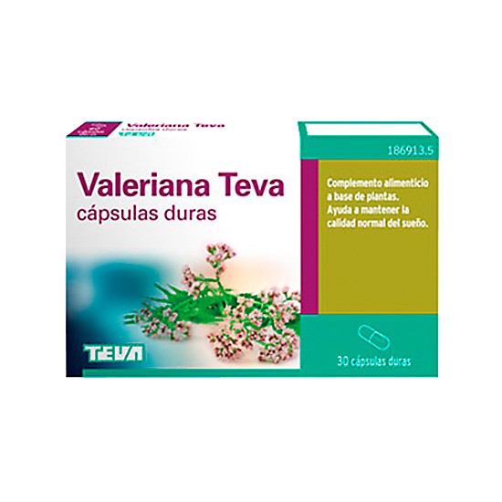 Valeriana teva 200 mg 30 cápsulas