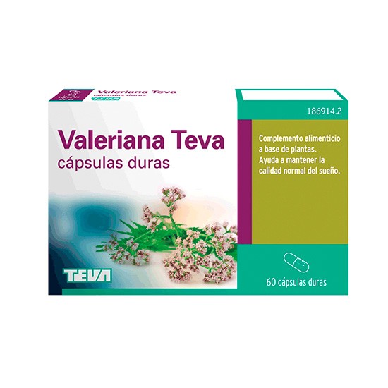 Valeriana teva 200 mg 60 cápsulas