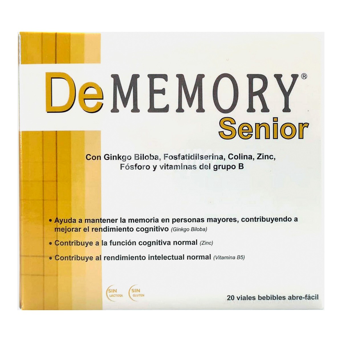 Dememory Senior para la memoria en personas mayores 20 ampollas